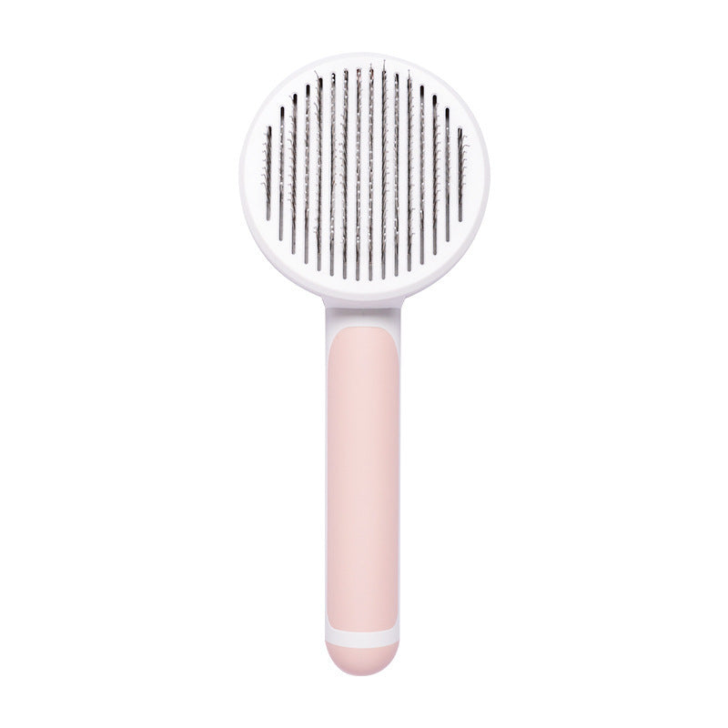 Pet Supplies Round Handle Comb Stainless Steel Needle Comb