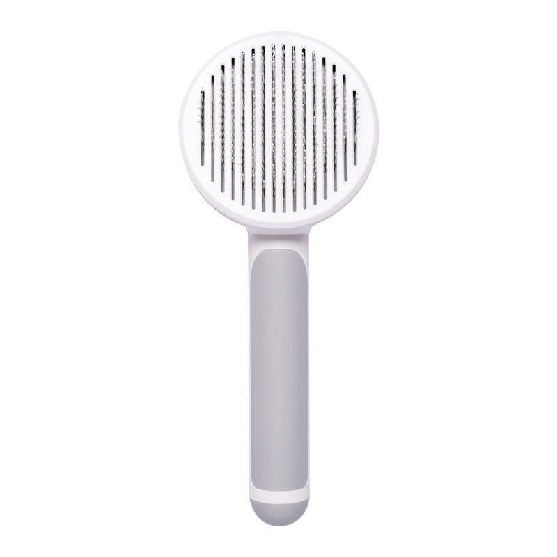 Pet Supplies Round Handle Comb Stainless Steel Needle Comb