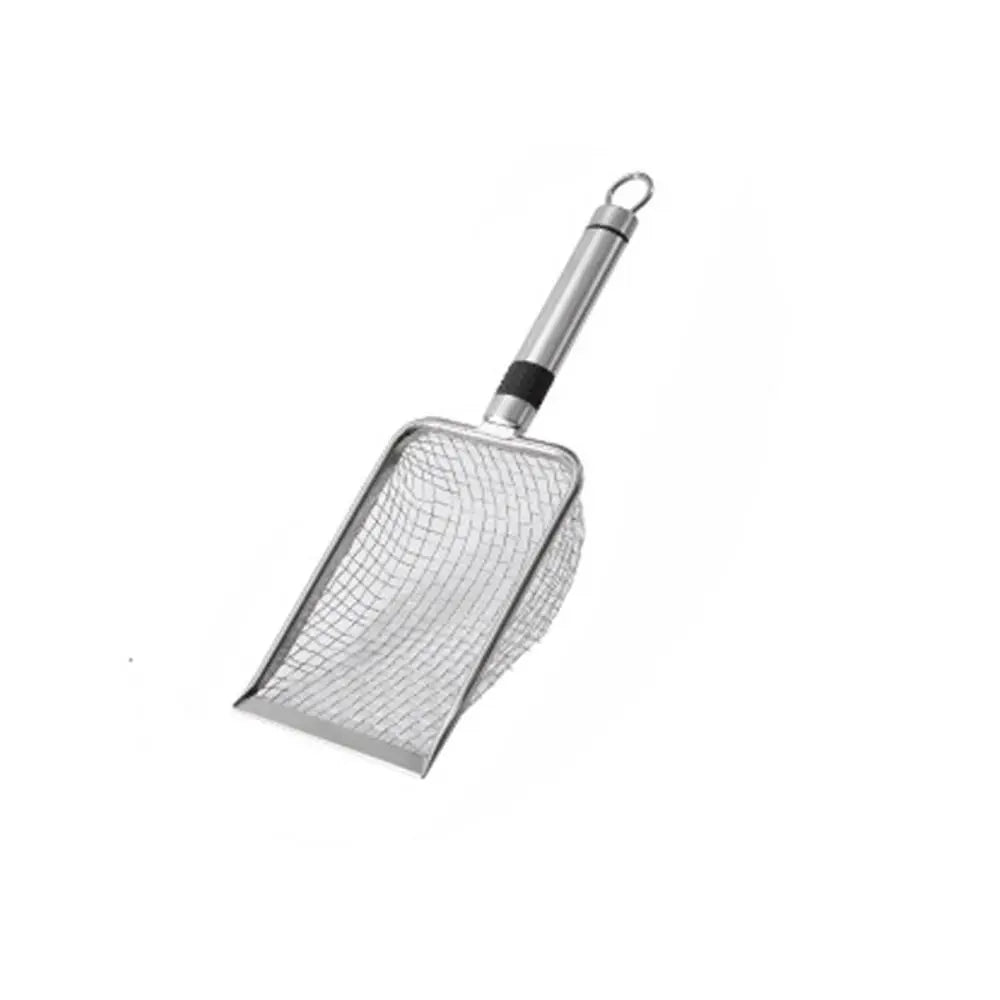 Durable Metal Cat Litter Scoop – Aluminum Alloy Pet Cleaning Tool with Stainless Steel Handle for Poop Shoveling