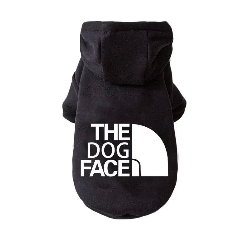 The Dog Face Hoodie: Warm Windproof Jacket for Small & Large Dogs – Stylish Sweatshirt for French Bulldogs & More!