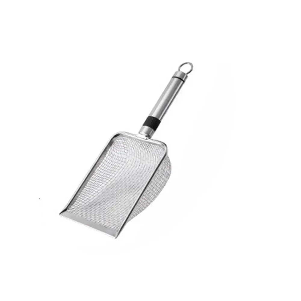 Durable Metal Cat Litter Scoop – Aluminum Alloy Pet Cleaning Tool with Stainless Steel Handle for Poop Shoveling