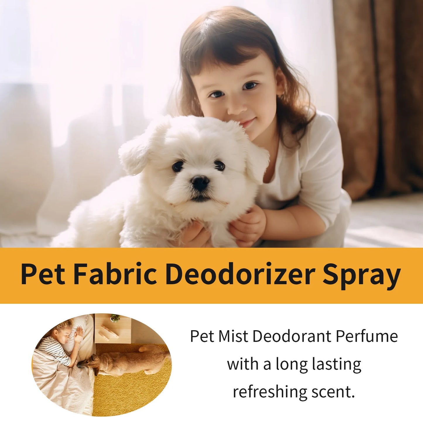  "FreshPaws: Natural Pet Deodorant Spray for Odor-Free, Happy Pets!