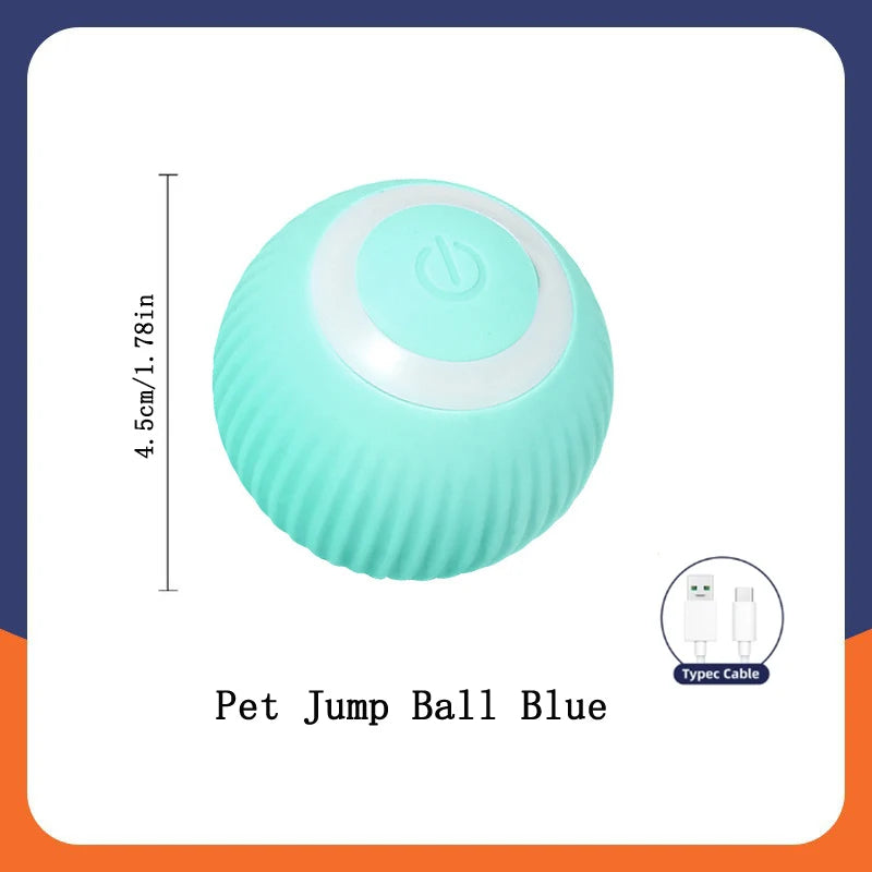 Interactive Smart Dog Toy Ball – USB Rechargeable Electronic Pet Ball with Automatic Bouncing Motion, Fun Gift for Puppies and Cats