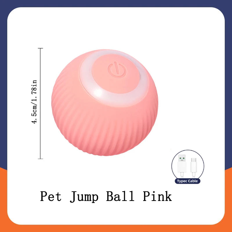 Interactive Smart Dog Toy Ball – USB Rechargeable Electronic Pet Ball with Automatic Bouncing Motion, Fun Gift for Puppies and Cats