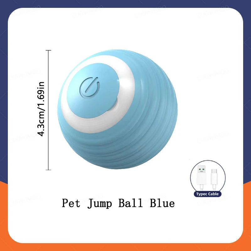 Interactive Smart Dog Toy Ball – USB Rechargeable Electronic Pet Ball with Automatic Bouncing Motion, Fun Gift for Puppies and Cats