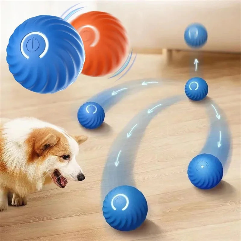 Interactive Smart Dog Toy Ball – USB Rechargeable Electronic Pet Ball with Automatic Bouncing Motion, Fun Gift for Puppies and Cats