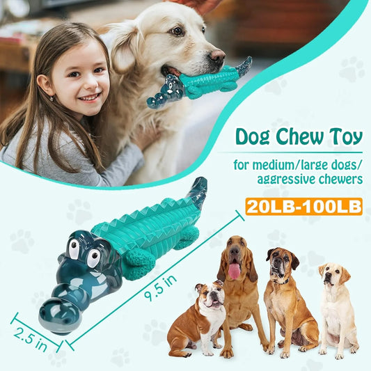 "ndestructible Dog Toys for Aggressive Chewers – Tough Chew Toys for Large Dogs & All Breeds