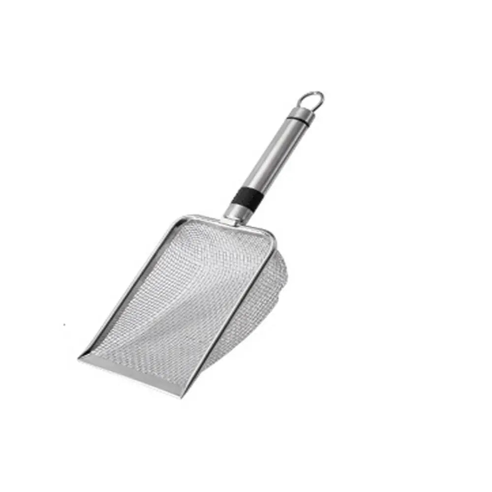 Durable Metal Cat Litter Scoop – Aluminum Alloy Pet Cleaning Tool with Stainless Steel Handle for Poop Shoveling