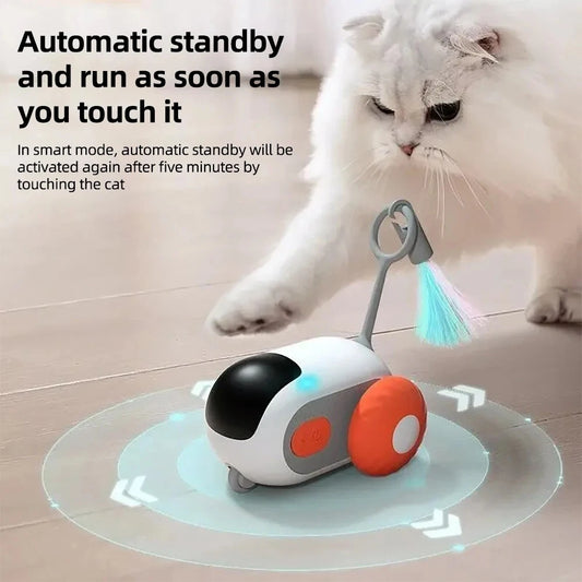 Interactive Smart Cat Toy Car – Automatic Rolling Ball with Remote Control, Engaging Indoor Toy for Cats and Kittens, Fun Pet Accessories