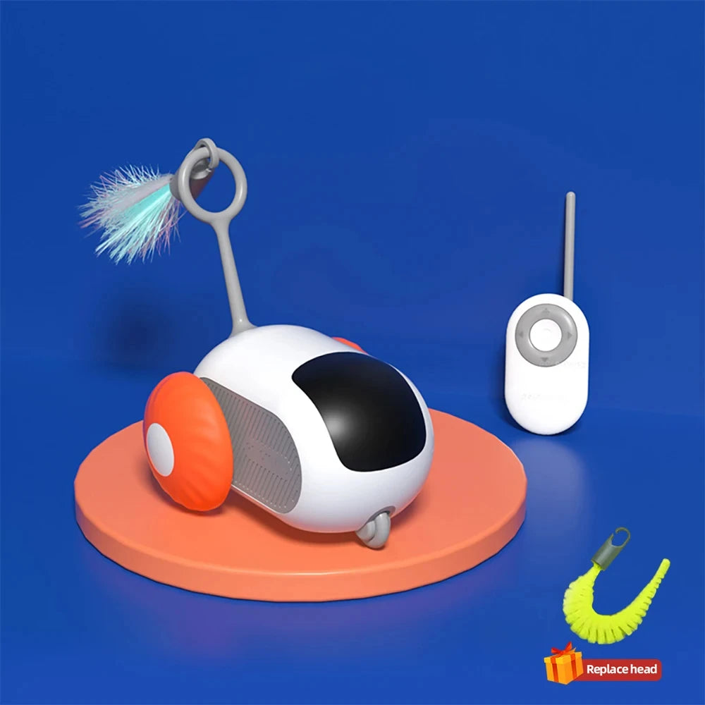 Interactive Smart Cat Toy Car – Automatic Rolling Ball with Remote Control, Engaging Indoor Toy for Cats and Kittens, Fun Pet Accessories