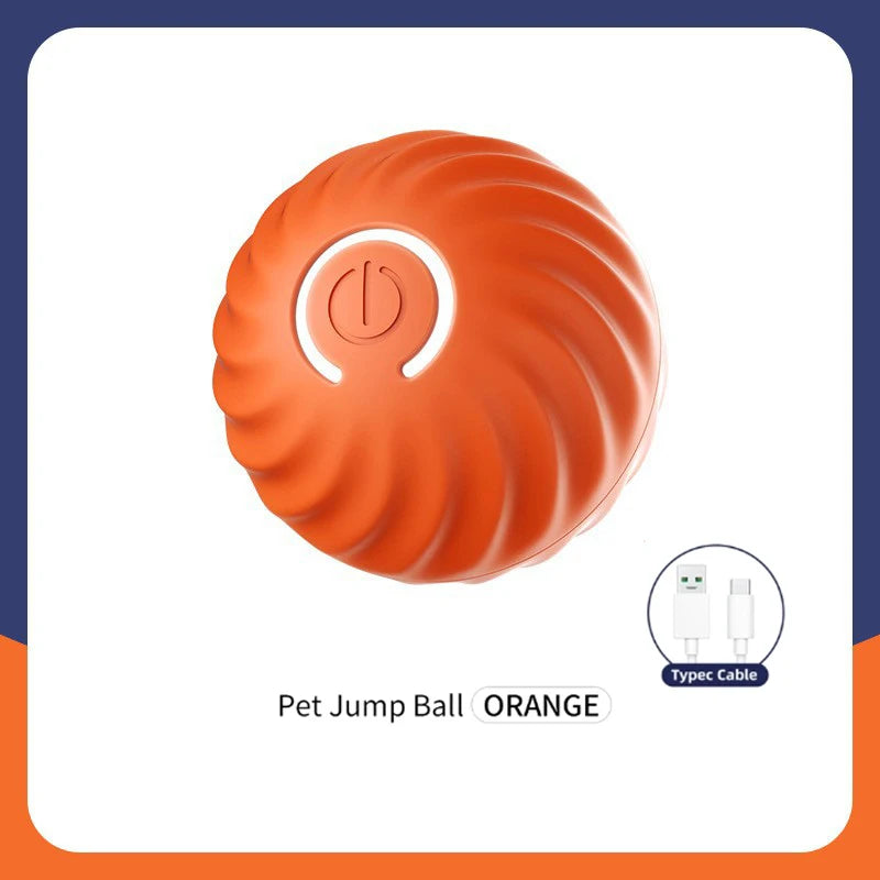 Interactive Smart Dog Toy Ball – USB Rechargeable Electronic Pet Ball with Automatic Bouncing Motion, Fun Gift for Puppies and Cats