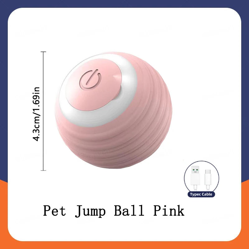 Interactive Smart Dog Toy Ball – USB Rechargeable Electronic Pet Ball with Automatic Bouncing Motion, Fun Gift for Puppies and Cats