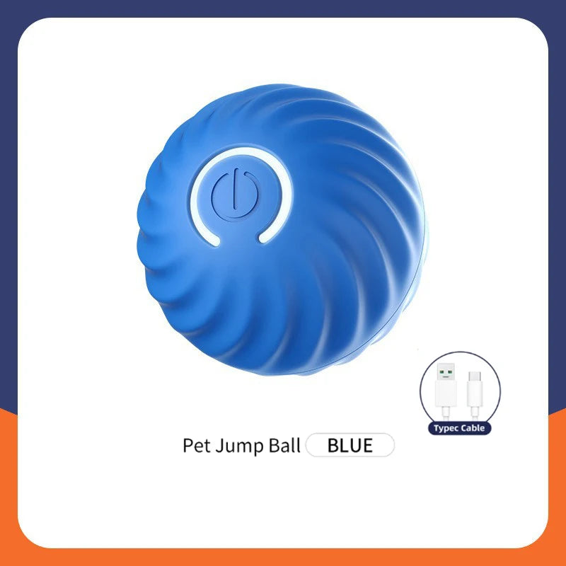 Interactive Smart Dog Toy Ball – USB Rechargeable Electronic Pet Ball with Automatic Bouncing Motion, Fun Gift for Puppies and Cats