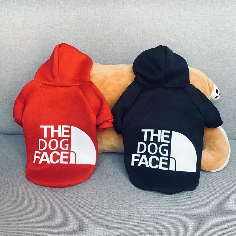 The Dog Face Hoodie: Warm Windproof Jacket for Small & Large Dogs – Stylish Sweatshirt for French Bulldogs & More!