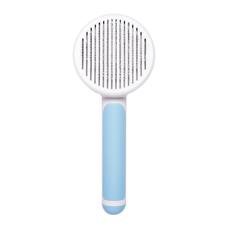 Pet Supplies Round Handle Comb Stainless Steel Needle Comb